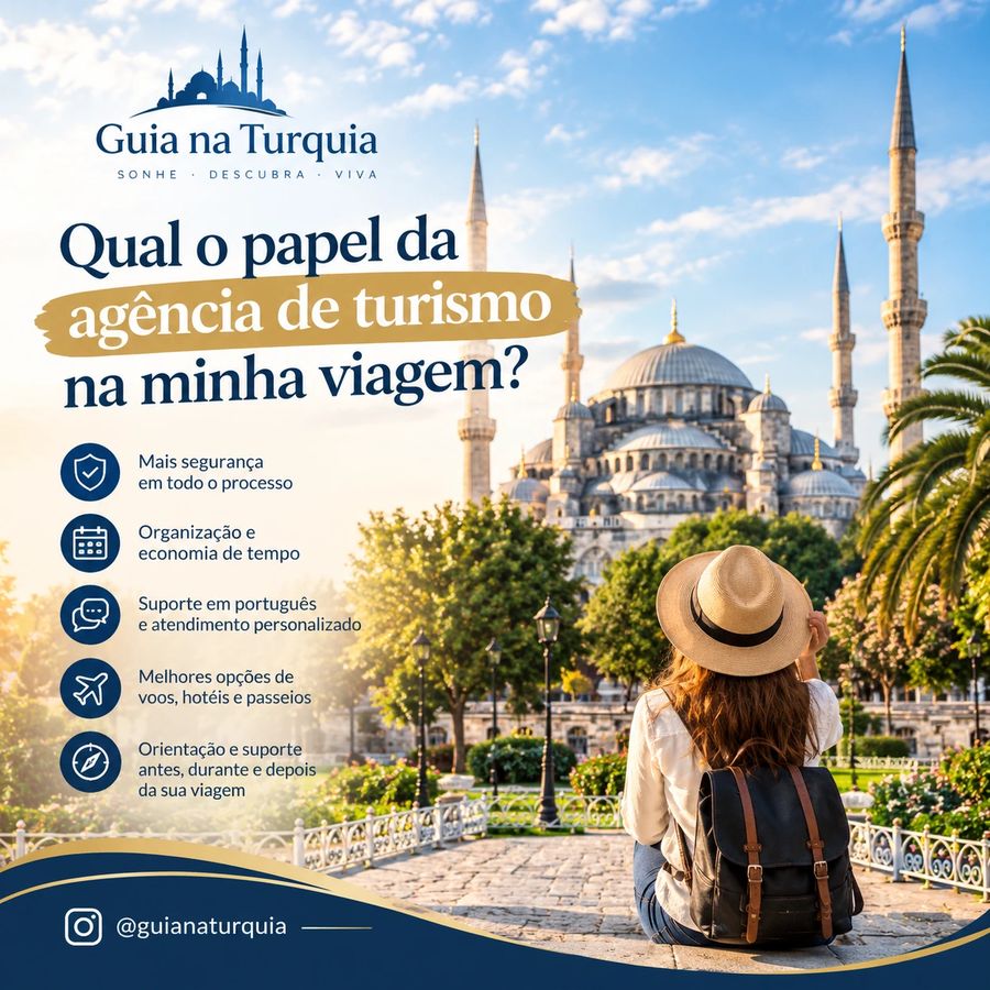 Qual o papel da agência de turismo na minha viagem — Guia na Turquia